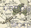 J Cary's map of 1786 showing Gidea Hall