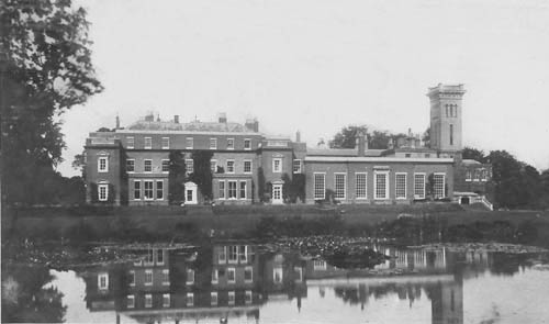 Didlington Hall - south front from the lake
