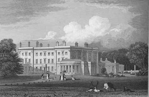 Trentham Hall in 1829
